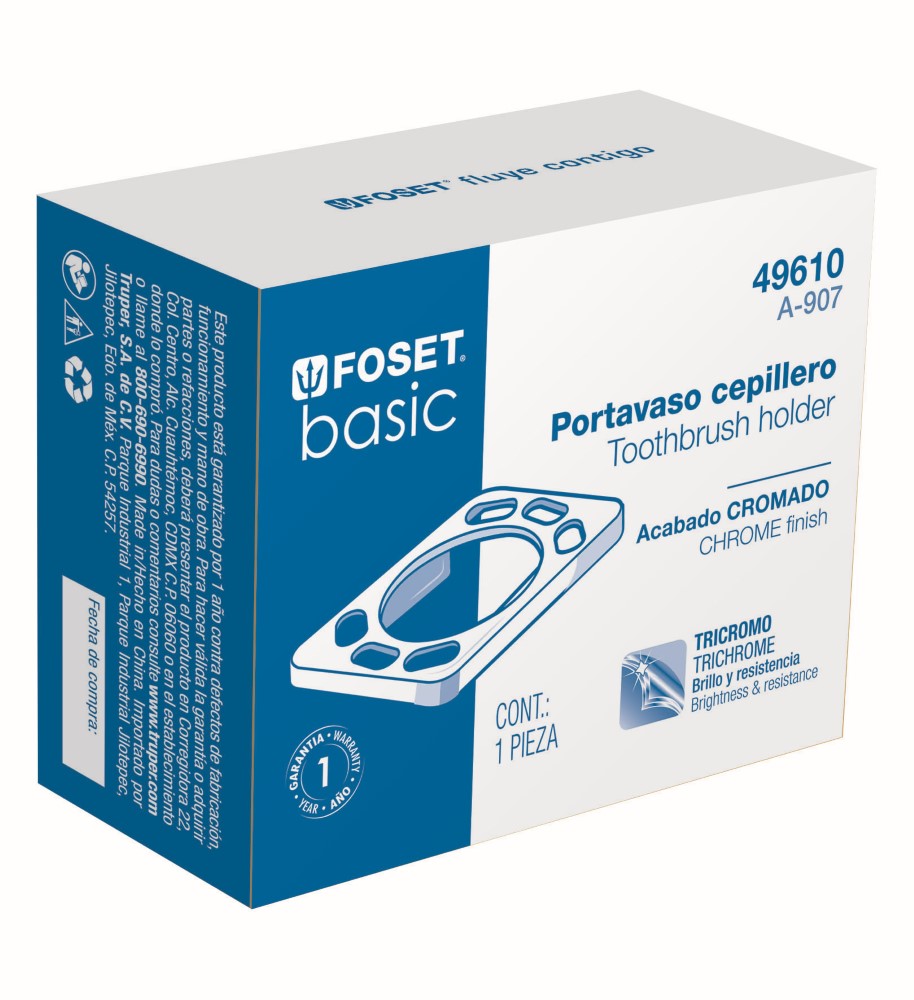 PORTAVASO CEPILLERO FOSET BASIC