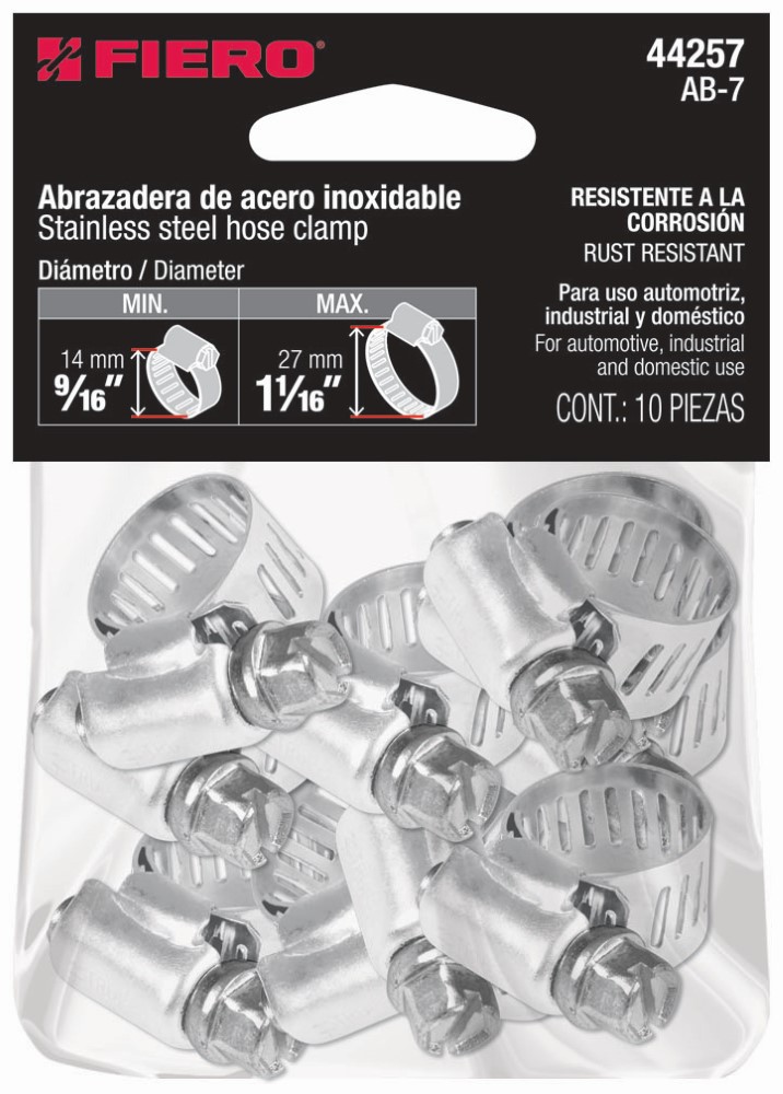 ABRAZADERA REF #7 14-27MM 44257 10PZ
