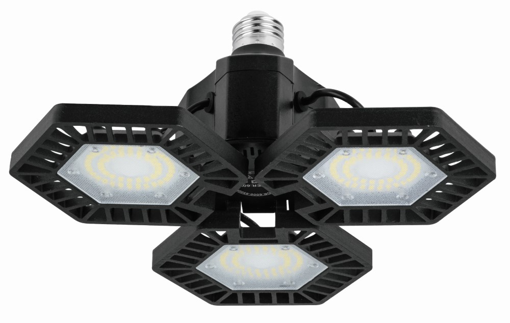 LUMINARIO LED 65W ALUM 3 PANELES ABATIBL