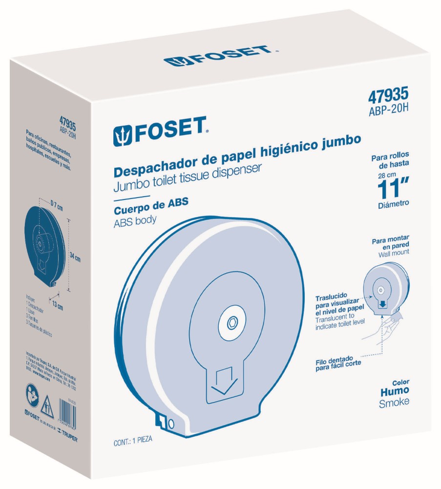 PORTAROLLO ABS HUMO FOSET
