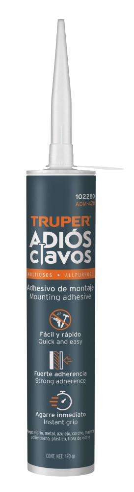 ADHESIVO MONTAJE ADIOS CLAVOS 420G TRUPE