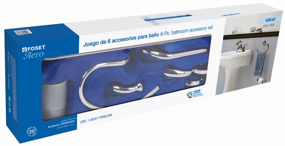 JGO ACCS BAÑO 6PZAS 49640 FOSET