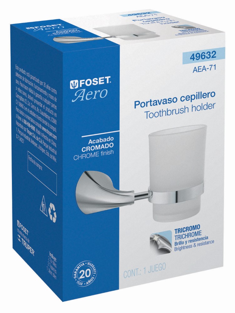 PORTAVASO CEPILLERO LINEA AERO 49632