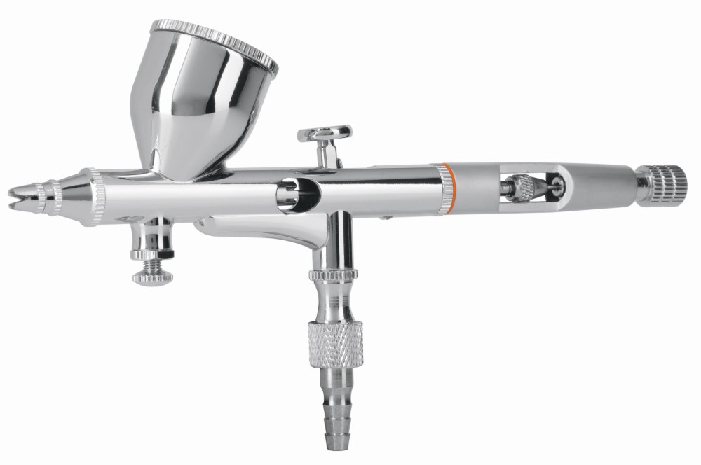 PISTOLA AEROGRAFICA CON GOTERO Y LLAVE