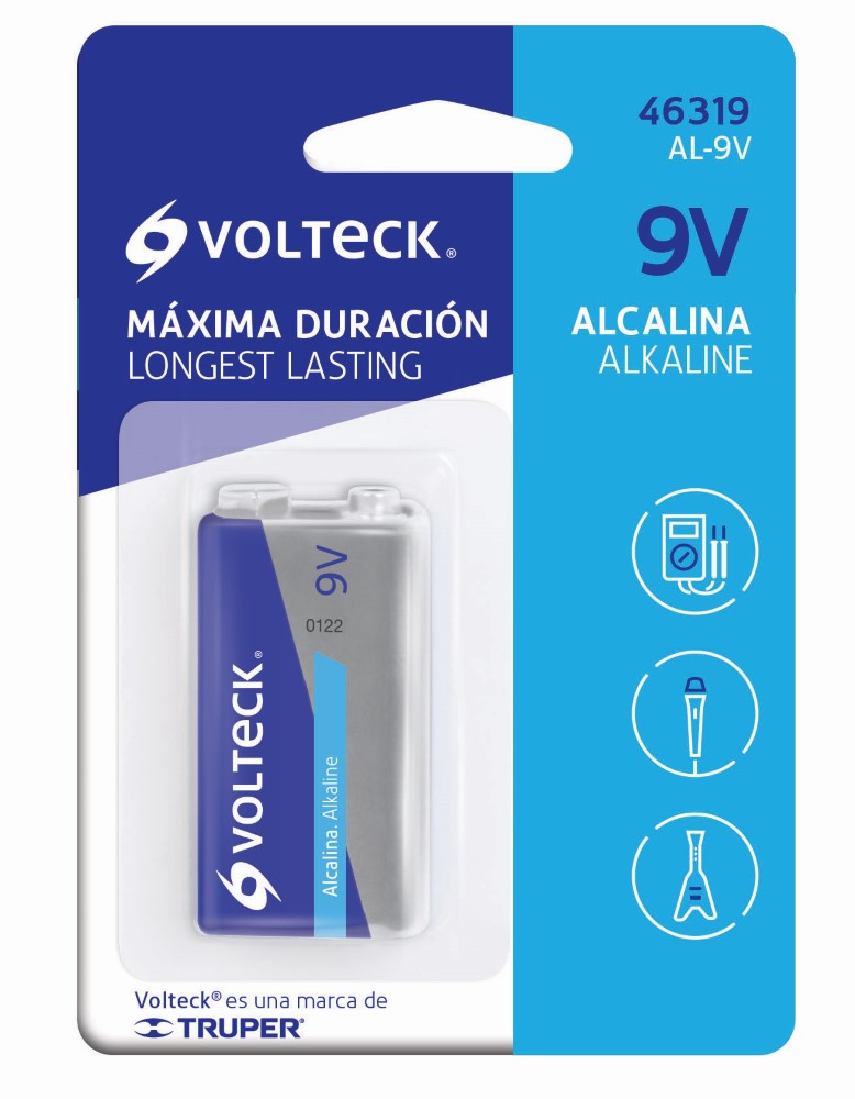 PILA ALCALINA 9V BLISTER 46319 VOLTECH