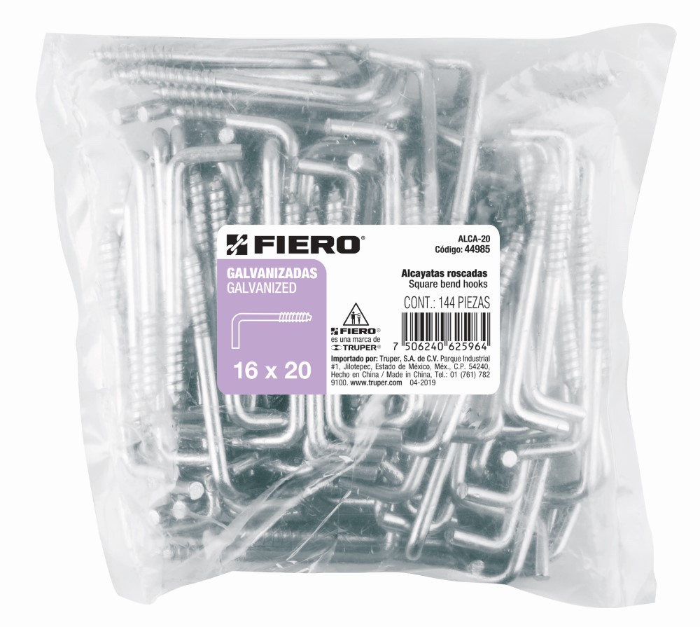 ALCAYATA ROSCADA 22 X 90 MM.