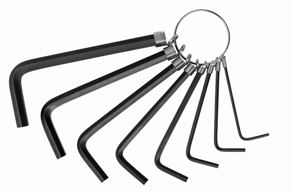 JUEGO 8 LLAVES ALLEN LLAVERO MM PRETUL