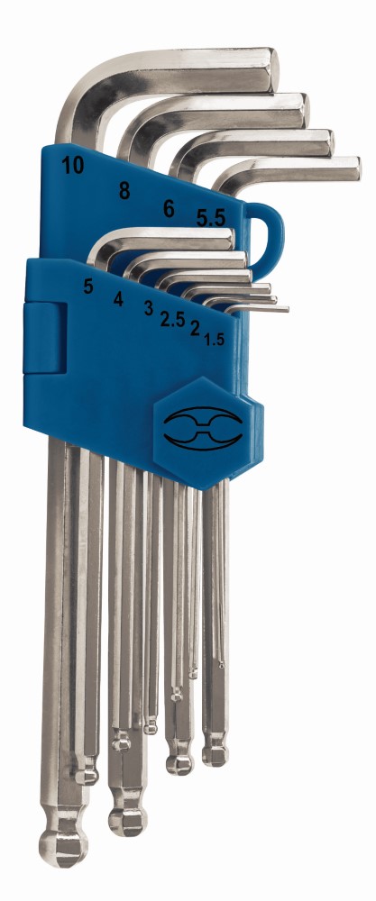 JUEGO 10 LLAVES ALLEN LARGAS MM