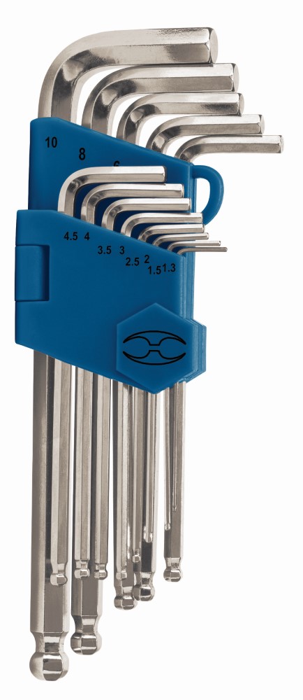 JUEGO 13 LLAVES ALLEN LARGAS MM