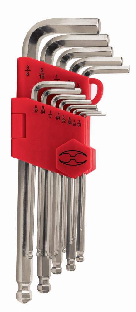 JUEGO 13 LLAVES ALLEN LARGAS STD