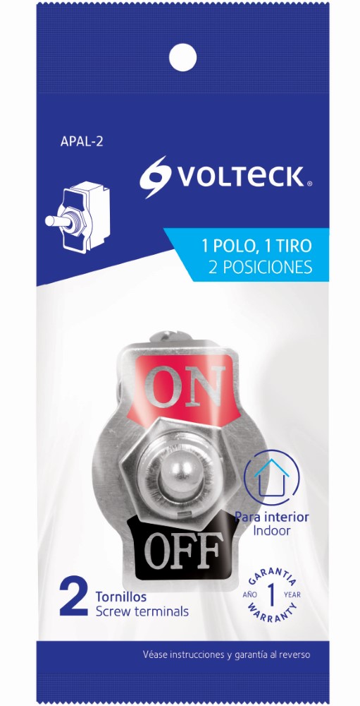 APAGADOR PALANCA 2 TORNILLOS