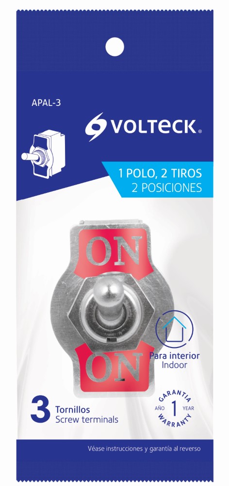 APAGADOR DE PALANCA 3 TORNILLOS