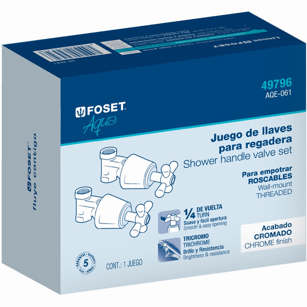 JGO 2 LLAVES EMPOTRAR CRUCET FOSET 49796