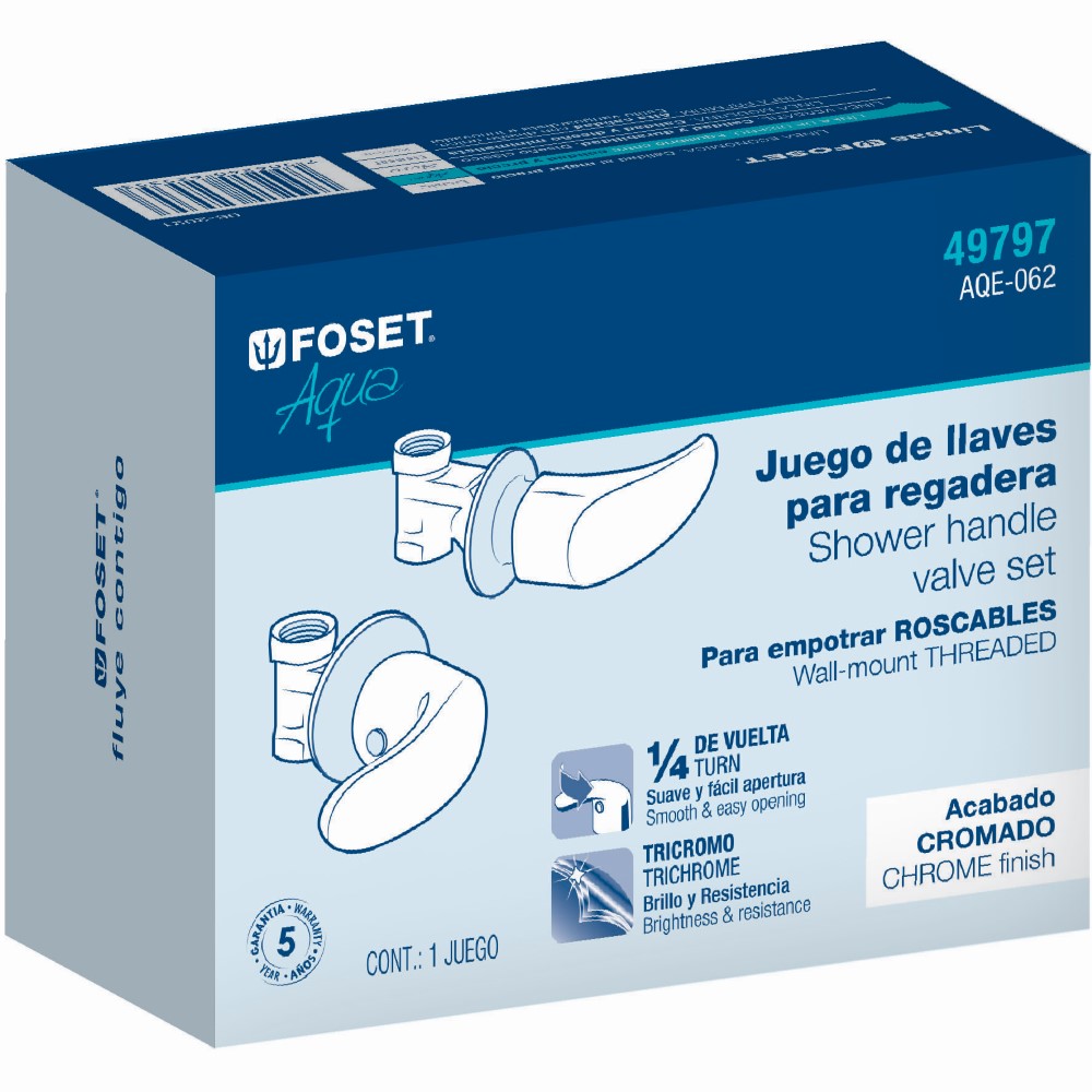 LLAVES EMPOTRAR ROSCA PALANCA AQUA