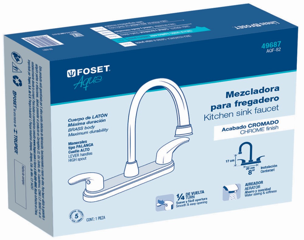 MEZCLADORA FREGADERO MANERALES PALANCA A