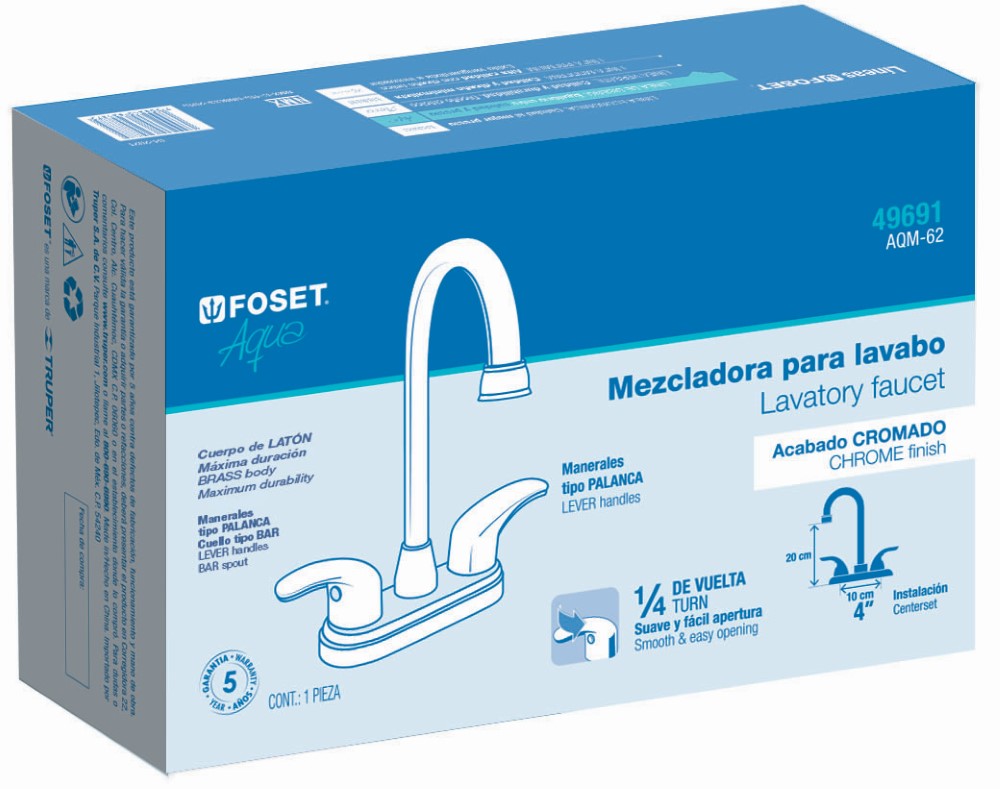 MEZCLADORA LAVABOTIPO BARMANERALES PALAN