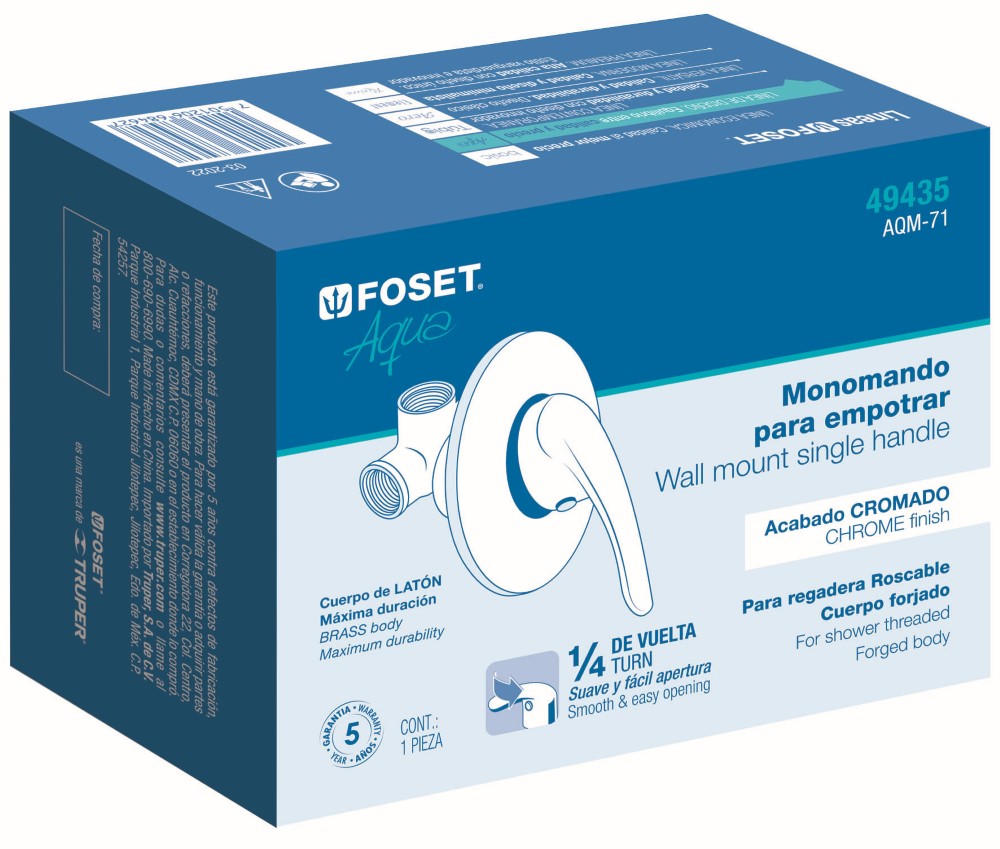 MONOMANDO REGADERA AQUA