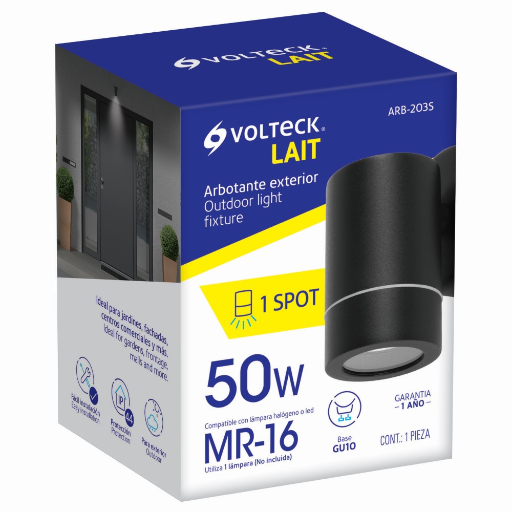 ARBOTANTE EXTERIOR CILINDRICO SPOT 1XMR1