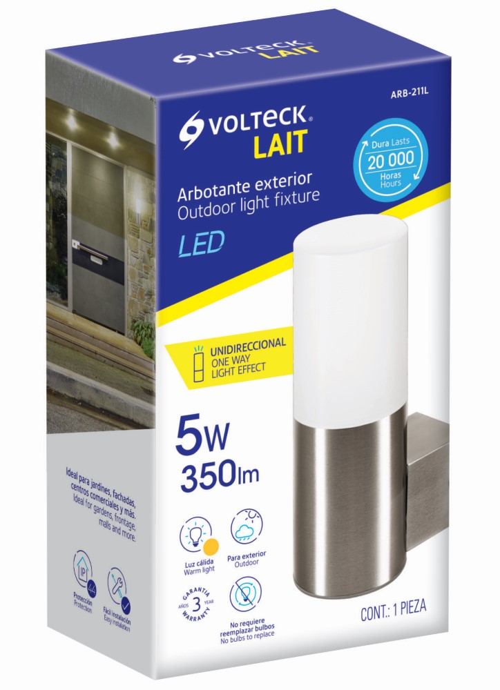 ARBOTANTE EXTERIOR CILINDRICO 5W 2 46129