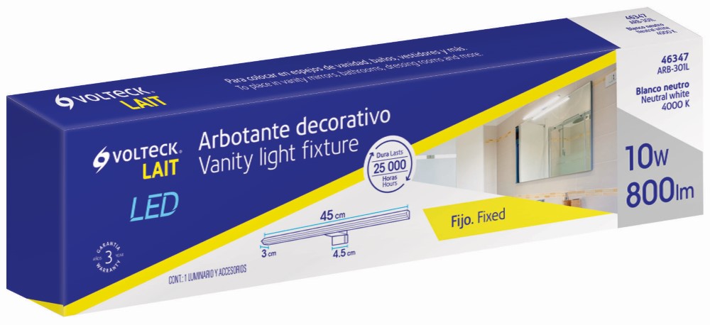 ARBOTANTE DECORATIVO LINEAL 8W