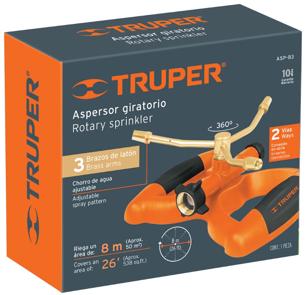 ASPERSOR TRES BRAZOS BASE PLASTICA 11298