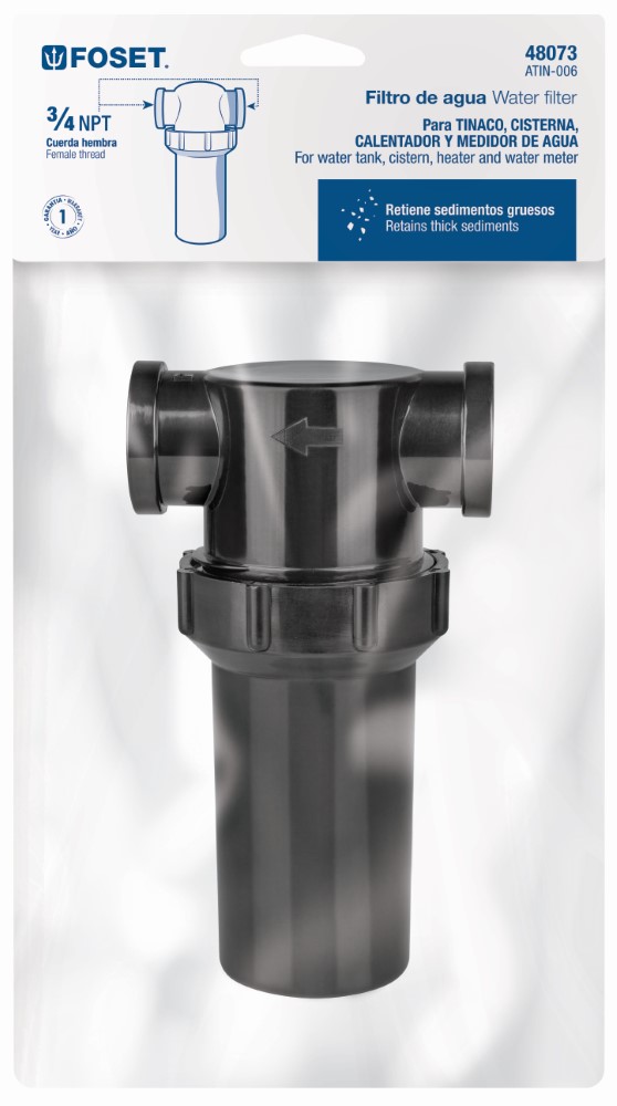 FILTRO DE AGUA PARA TINACO FOSET