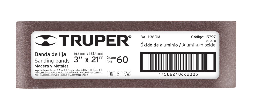 BANDA LIJA MADERA 3 X 21