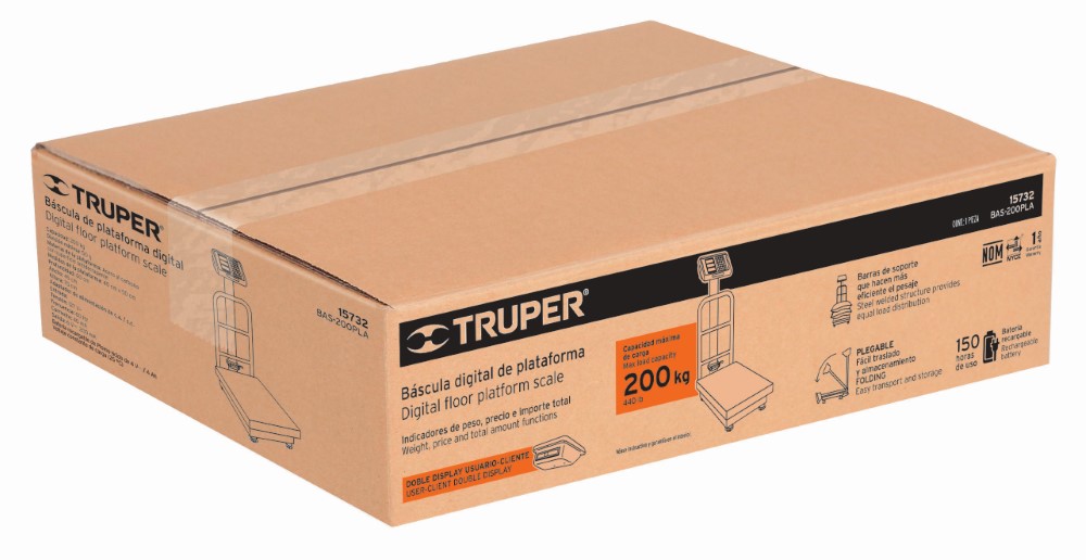 BASCULA PLATAFORMA 200KG