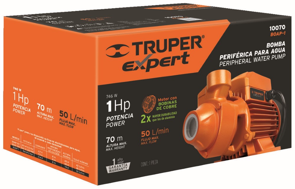 BOMBA PERIFERICA 1HP