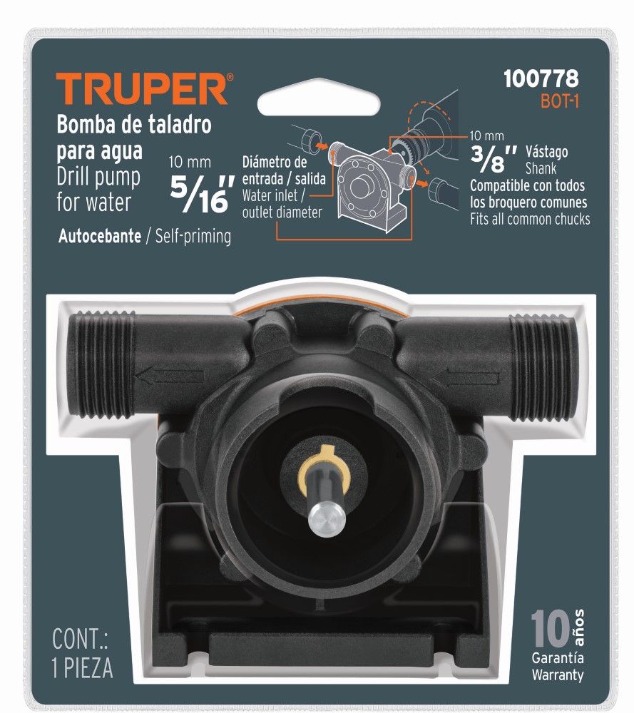 BOMBA AUTOCEBANTE PARA USO CON TALADRO
