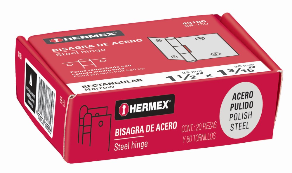 BISAGRA RECTANGULAR 1 1/2