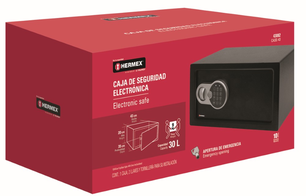 CAJA SEGURIDAD ELECTRONICA 43 CM 3 43082