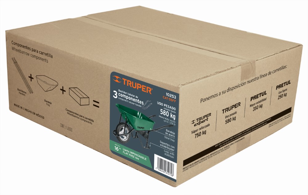 CARRETILLA VERDE IMPONCHABLE 70LT