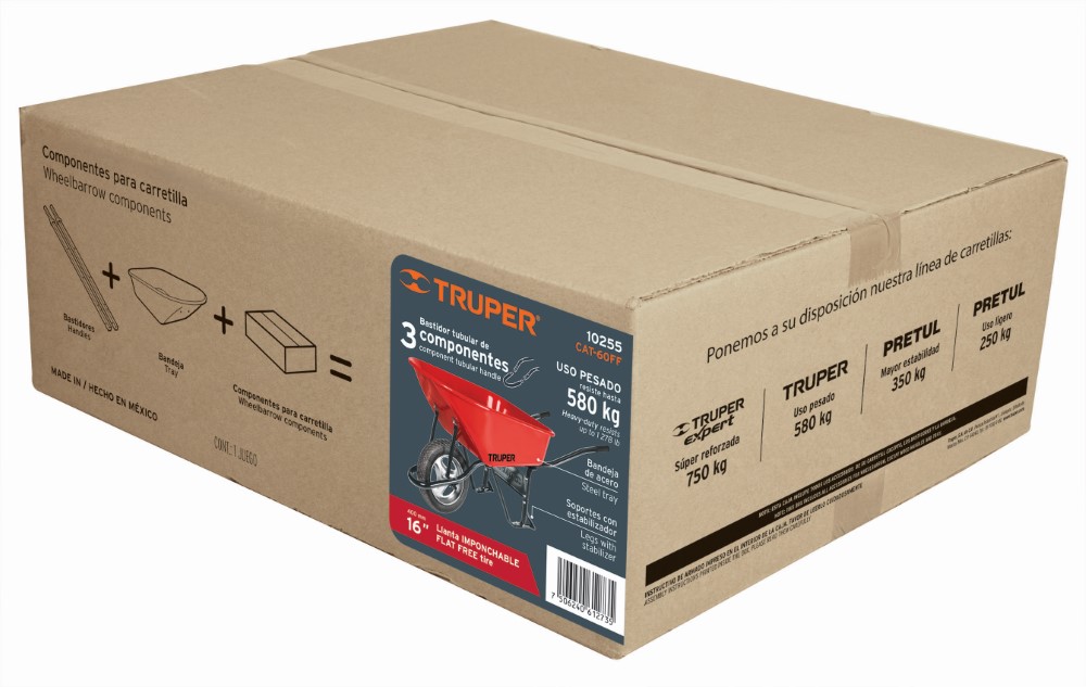 CARRETILLA ROJA IMPONCHABLE 100LT