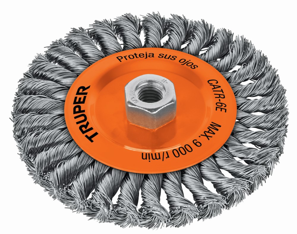 CARDA CIRCULAR TRENZADO 6 X 3/4