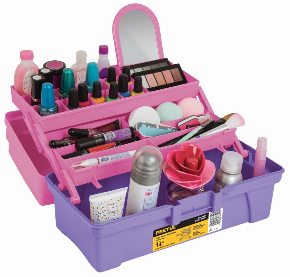 CAJA COSMETIQUERA ROSA 14