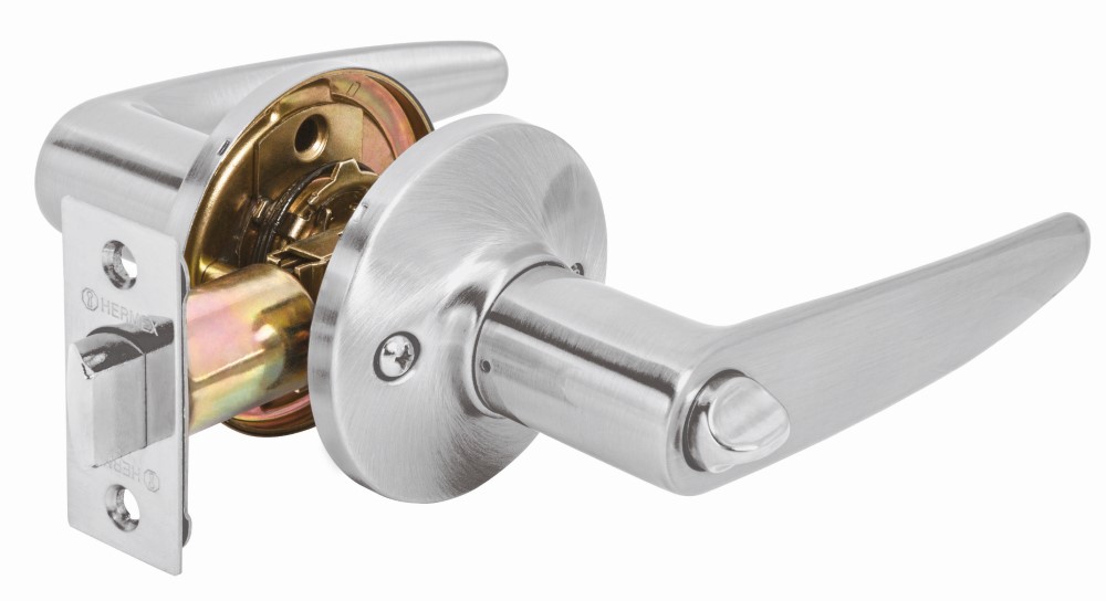 CERRADURA MANIJA BAÑO CROMO MATE 43653