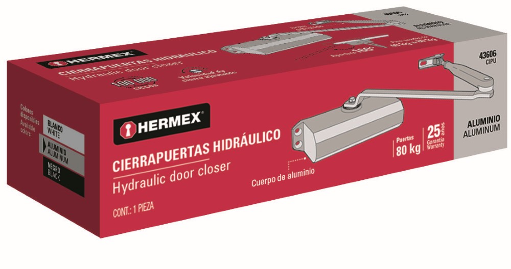 CIERRA PUERTAS HIDRAULICO ALUMINIO
