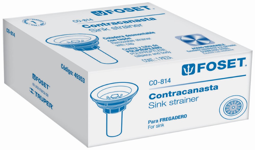 CONTRA CANASTA FREGADERO TUBO PLASTICO