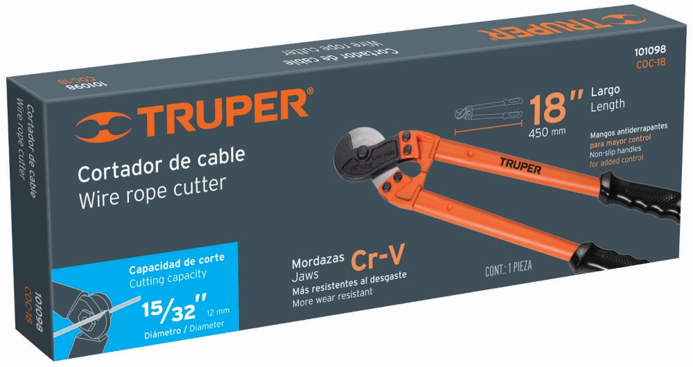 CORTADOR DE CABLE Y ALAMBRE 18