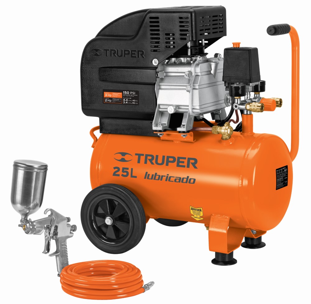 COMPRESOR 25L KIT PISTOLA