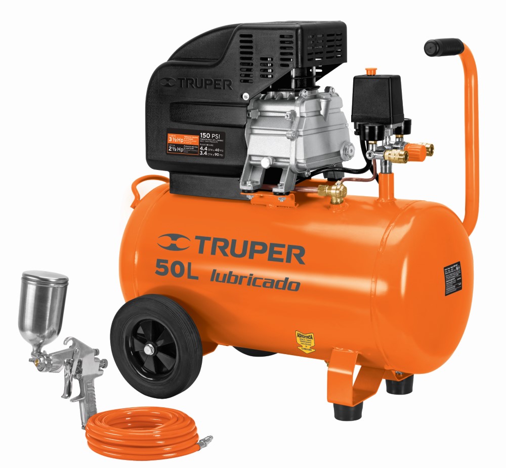 COMPRESOR 50L KIT PISTOLA