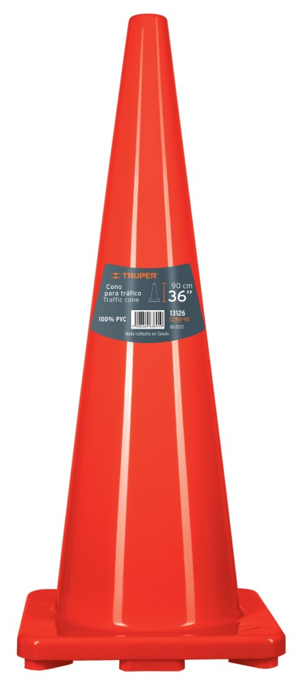CONO BRILLOSO 90CM S/REFLEJANTE TRUPER