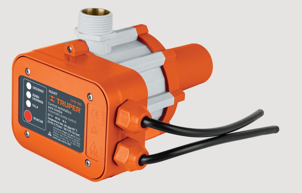 CONTROL AUT PRECION DE BOMBA P/AGUA 180°