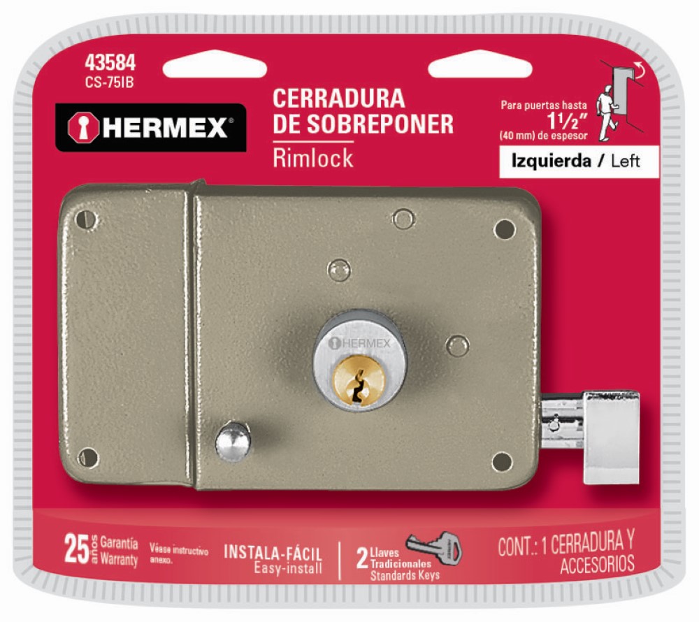 CERRADURA SOBRE INS FACIL IZQ BLIS 43584
