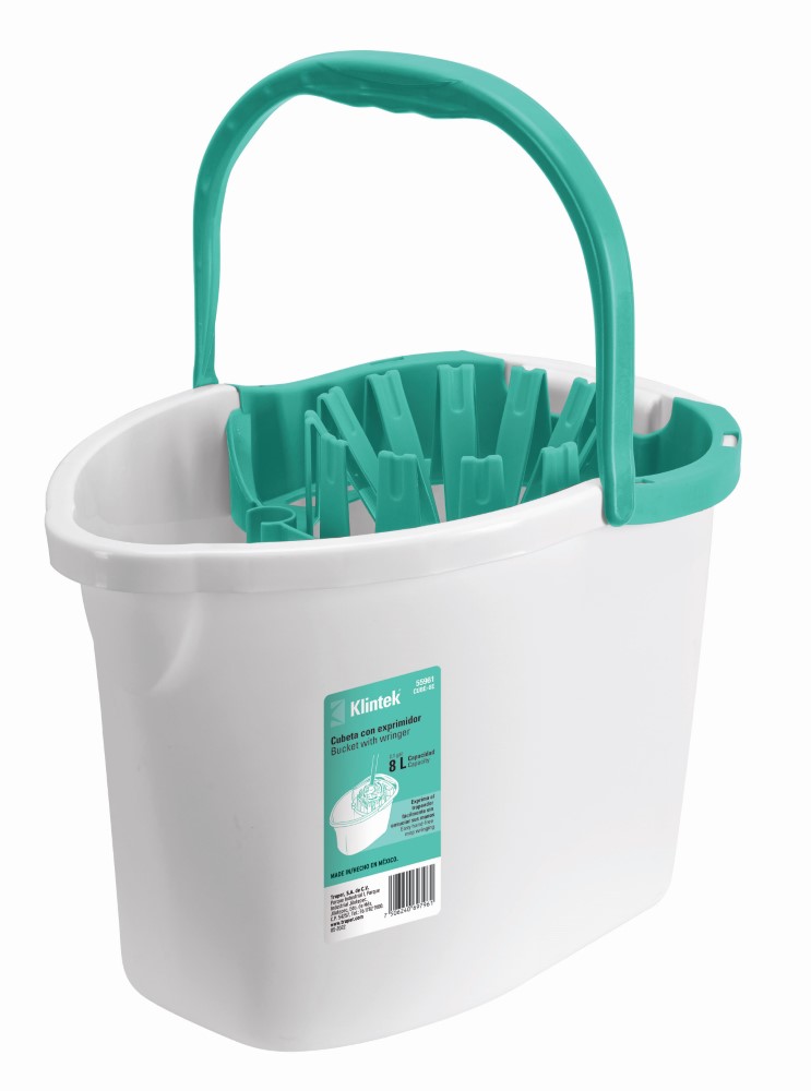 CUBETA PLASTICA C/EXPRIMIDOR 8L KLINTEK