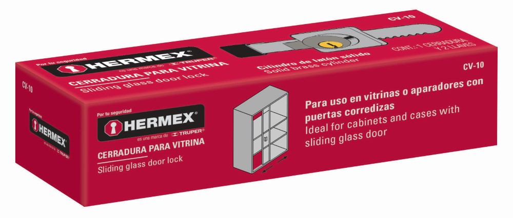 CERRADURA VITRINA MODELO 10 43535