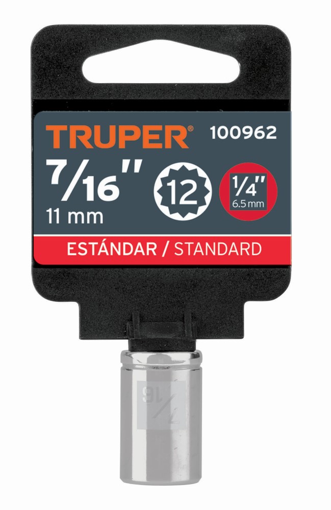 DADO 7/16 ENT 1/4 CORTO 6PT 13161