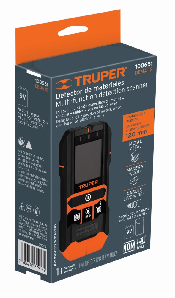 DETECTOR MULTIMATERILES ATRAS DE MUROS