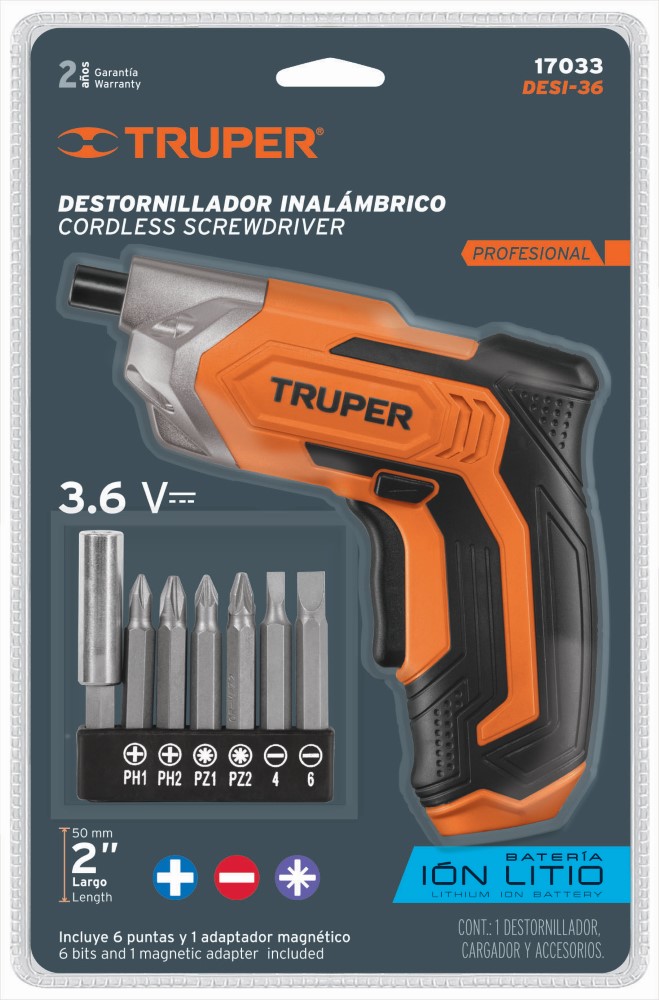 DESTORNILLADOR INALAMBRICO 3.6V PRO